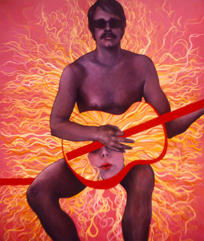 "Idol," 1969, acrylic on canvas. 50 x 45 inches. Estate of Manon Cleary.