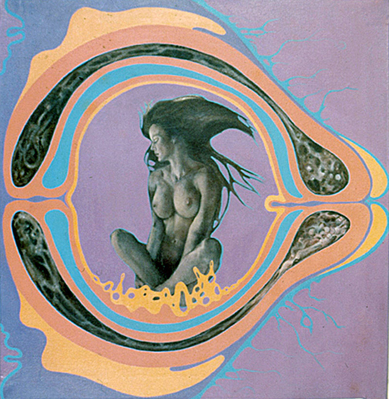 "Seed," 1970, acrylic on canvas. 30 x 30 inches.